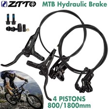 1x MTB Fahrrad 4-Kolben Hydraulische Scheibenbremsen Vorne 800mm/ Hinten 1800mm