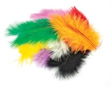 Meyco Marabu Federn in bunten Farben 17 Stück circa 10 bis 12cm lang