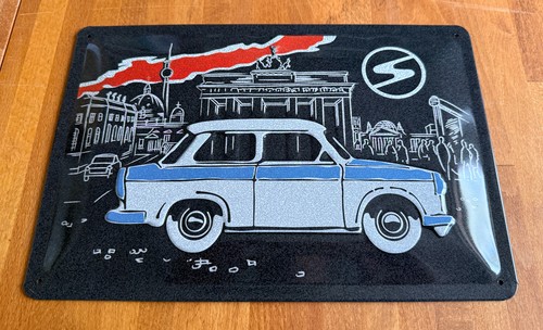 Blechschild trabant 20 - blechschild,