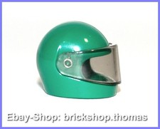 Lego Helm mit Visier grün -