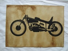 VINTAGE POSTER BMW OLDTIMER