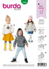Burda Kids Schnittmuster - Sweatshirt - Hoodie - Pullover - Nr.9308
