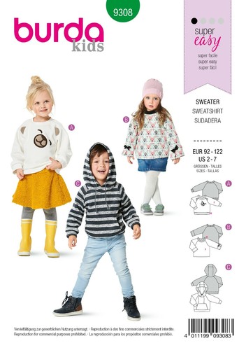 Burda kids schnittmuster - schnittmuster,