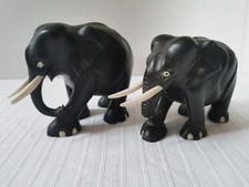 Vintage 70er 2x Elefant Paar
