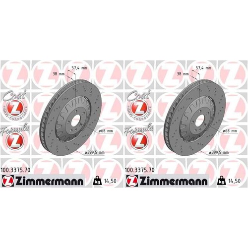 Zimmermann bremsscheiben - 2x,