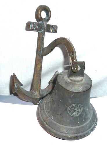 Antike schiffsglocke bronze - antike,