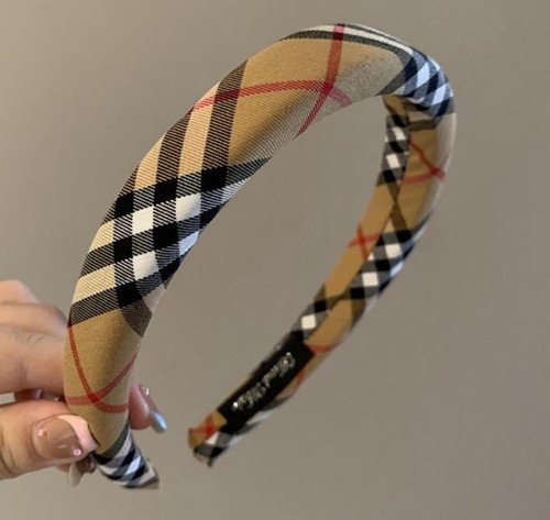 Kariertes stirnband modische - stirnband,