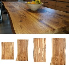 Tischplatte Massivholzplatte Baumkante Holztisch Massivholz Holzplatte 60-120cm