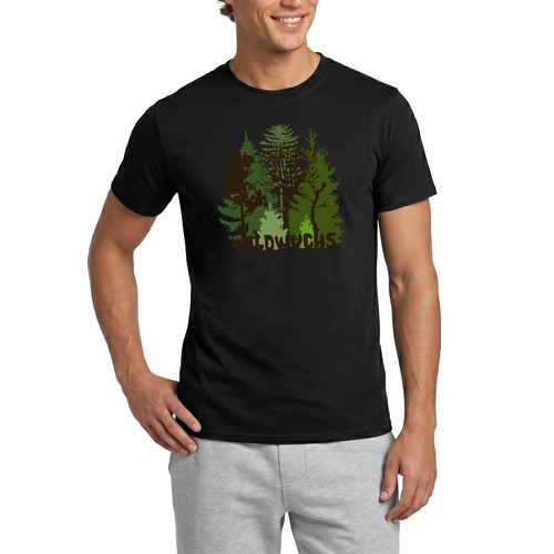 Herren shirt wald baum bäume - shirt,
