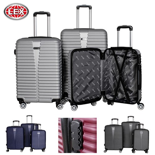 Lex 3tlg abs reisekoffer - abs,