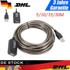 5m 10m 15m 20m USB 2.0 Verlängerungskabel mit Signalverstärker ohne USB Hub ZU