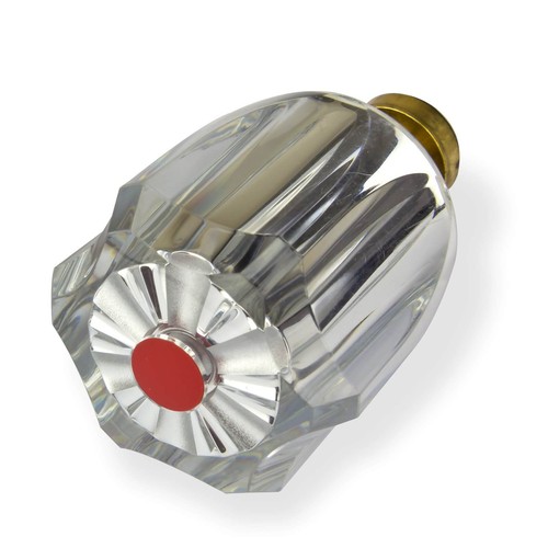 Hahnoberteil rot - 1/2",