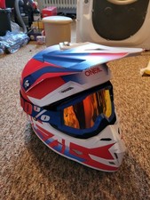 O Neal Motorradhelm Crosshelm mit 100% Crossbrille