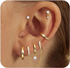 Ohrringe Gold Set -316L