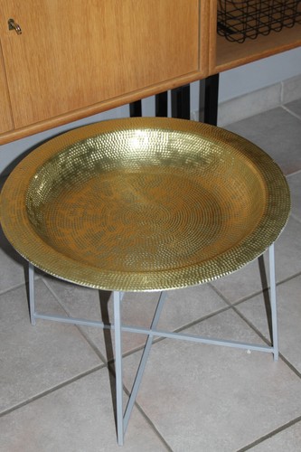 Beistelltisch tablett metall - beistelltisch,