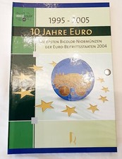 Niob  Set 10 Stück Liberia 5 Dollars - 10 Jahre Euro Niob 0.999