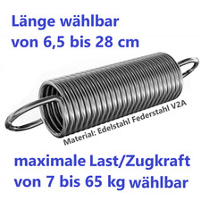 Edelstahl Zugfeder Spannfeder
