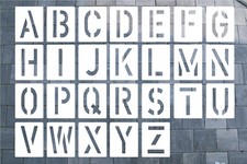 Buchstabenschablonensatz A-Z