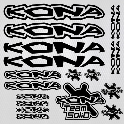 Kona fahrrad aufkleber rahmen - aufkleber,