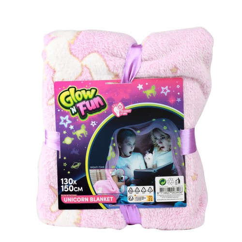 Einhorn kuscheldecke mit - einhorn,