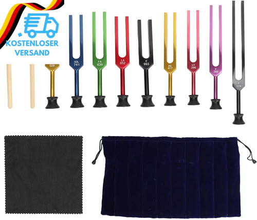 Stimmgabel set 174hz963hz 9 - stimmgabel, 174hz963hz,