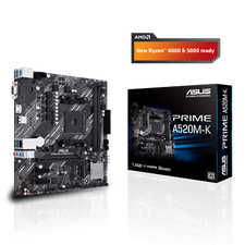 ASUS Prime A520M-K Mainboard Sockel AM4 (AMD Ryzen, micro-ATX, USB 3.2)