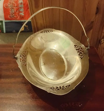 Vintage versilberter ovaler