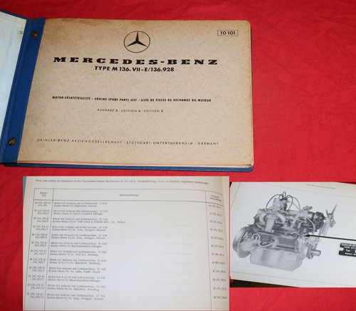 Ersatzteilliste mercedes motor - mercedes,