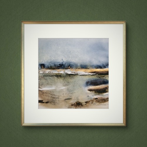 Original aquarell bild - original,