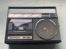 Radio Recorder Grundig RR 240 - Antrazith - Teildefekt - Ansehen und bieten !