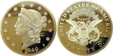 USA Double Eagle Gigant Medaille NEU OVP PP vergoldet 20USD Liberty Head America