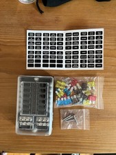 KFZ Sicherungshalter (Sicherungskasten) 12V/32V Für 12 Flachsicherungen - Neu