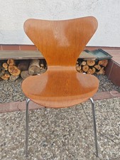 Original Fritz Hansen Stuhl aus Holz 1982 Nr.3