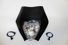 Lichtmaske Lampenmaske headlight passt an Ktm Exc 125-530 Sixdays 08-13 schwarz