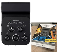 ROLAND GO:MIXER PRO-X Schwarz Audio Mixer für Smartphones Brandneu in Box