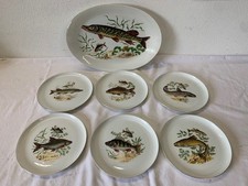 W Bavaria wunderschöne Fischplatte + 6 Fischteller