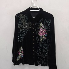 Johnny Was Sidonia Samt Blumen