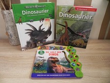 3 Dinosaurier Bücher groß * Dino Buch Paket 1x mit Sound