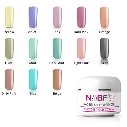 Farb pastell gel - uv, ml