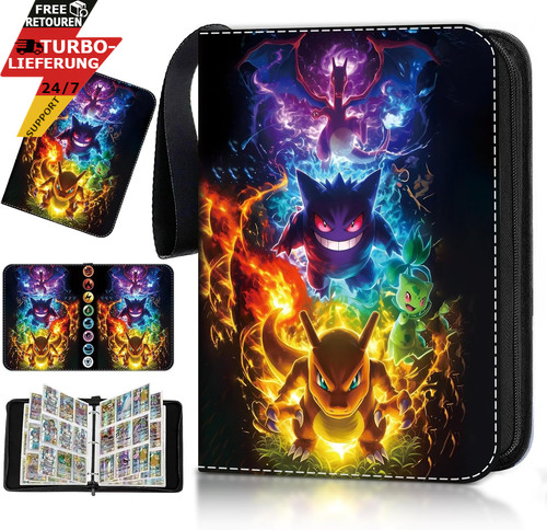 Pokemon sammelalbum 900 karten - sammelalbum,