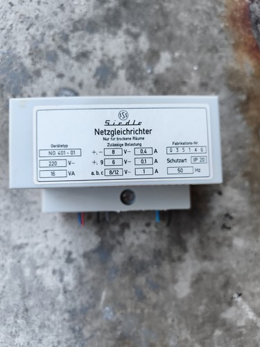 Siedle netzgleichrichter - siedle, ng