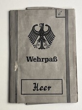 Wehrpaß Heer 3./Pz. Btl. 74, Panzerbataillon 1958-1960 mit Einträgen