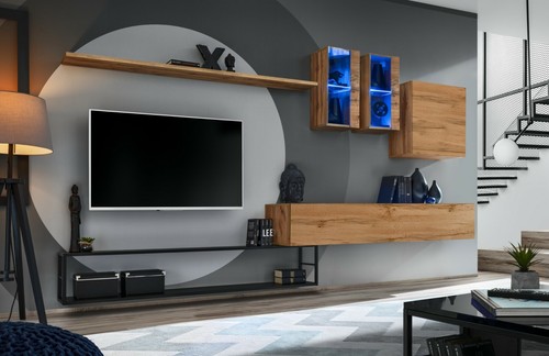 Anbauwand wohnwand schrankwand - wohnwand,