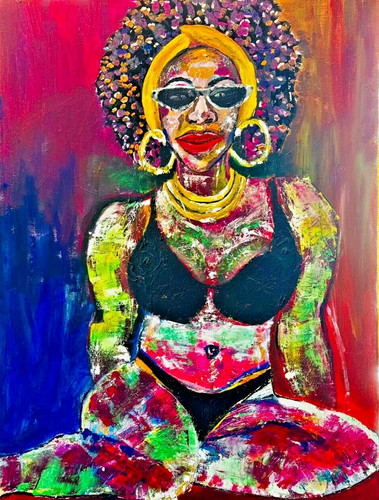 Afrikanische kunst gemälde - afrikanische,