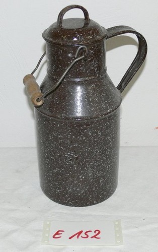Alte emaille milchkanne - alte, emaille-milchkanne