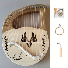Massivholz 16-Saiten Lyra