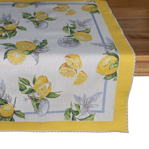 Tischdecke zitronen gobelin - tischdecke,