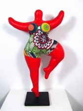Bunte Nana-Figur  34cm von Biriney handgefertigt Hommage an Niki de Saint Phalle