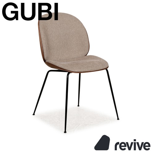 Gubi beetle stuhl grau braun - stuhl,