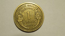 Münze 1 Franc 1937 Frankreich Dachbodenfund